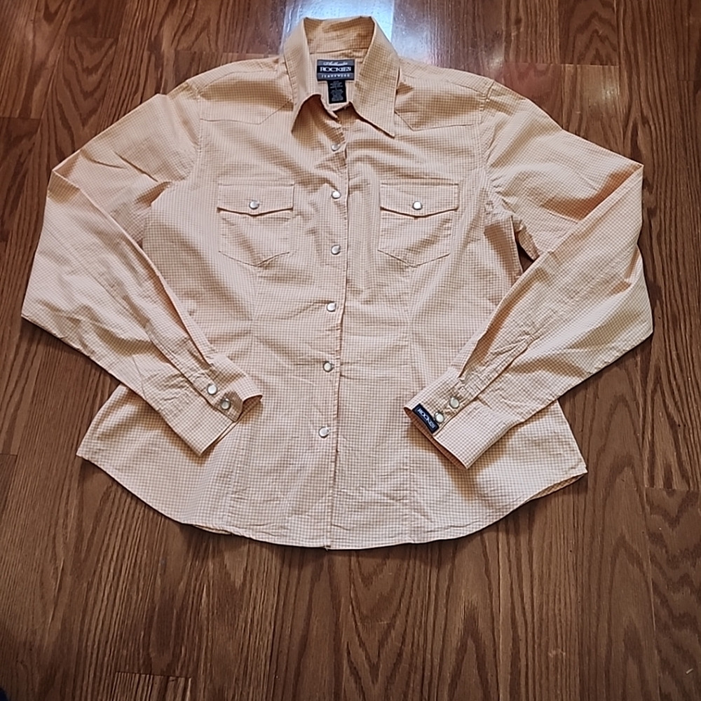 Y2k Rockies long sleeve shirt with pearl snap size lg vintage 80’s